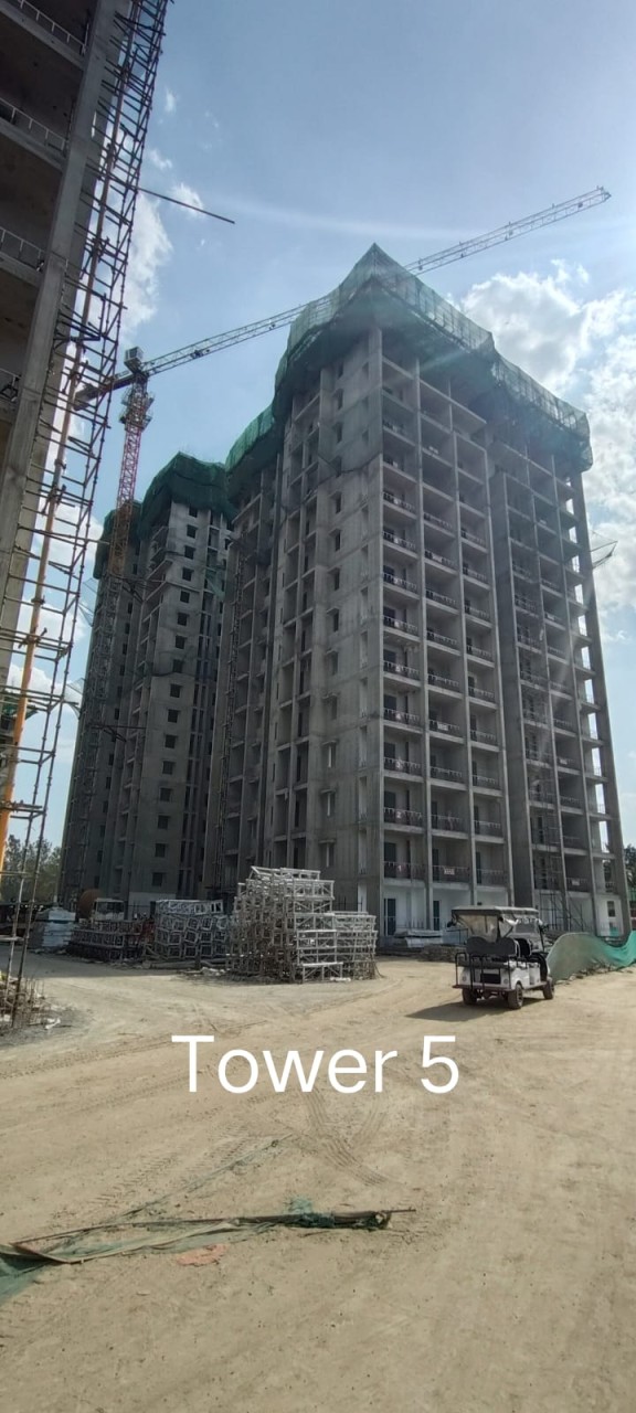 DSR The Address Tower 4 Construction Work Status - Premium Homes Bangalore