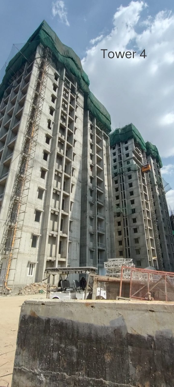 DSR The Address Tower 4 Construction Work Status - Premium Homes Bangalore