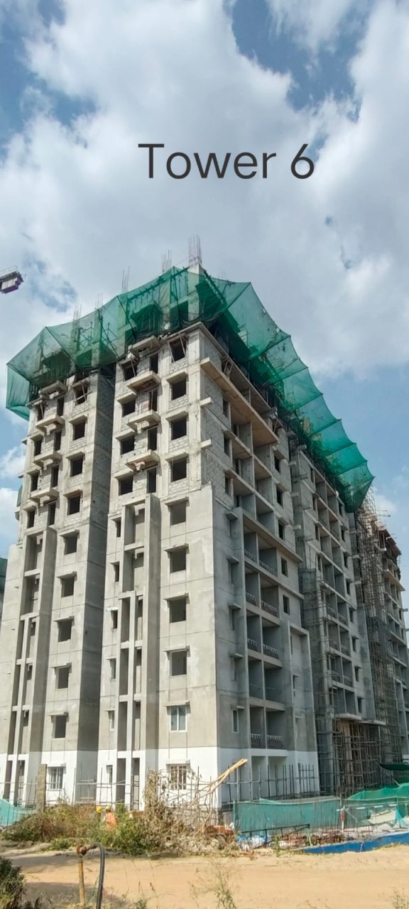 DSR The Address Tower 6 Latest Construction Status - High Rise Apartments Bangalore