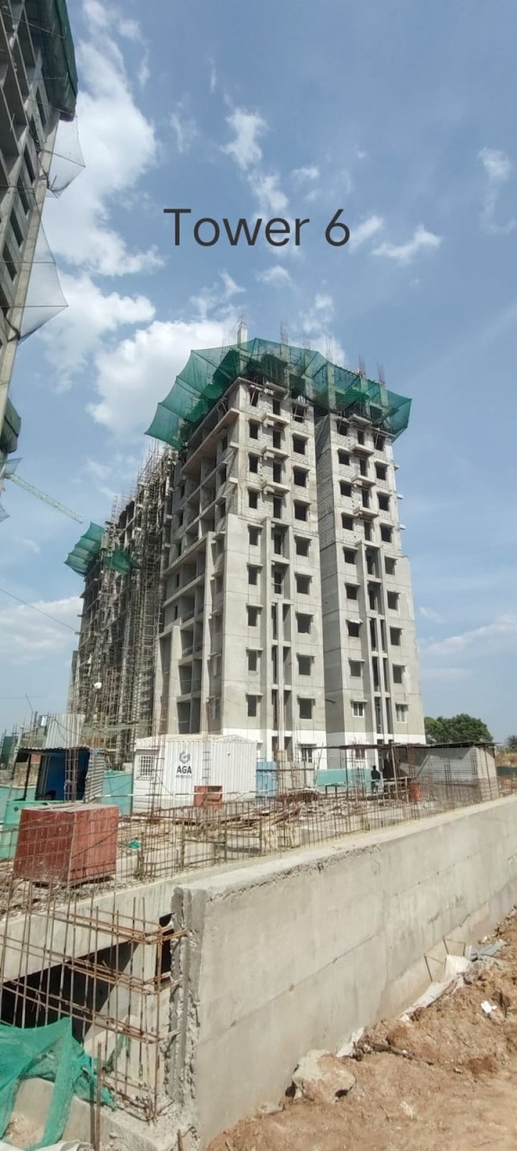 DSR The Address Tower 4 Construction Work Status - Premium Homes Bangalore