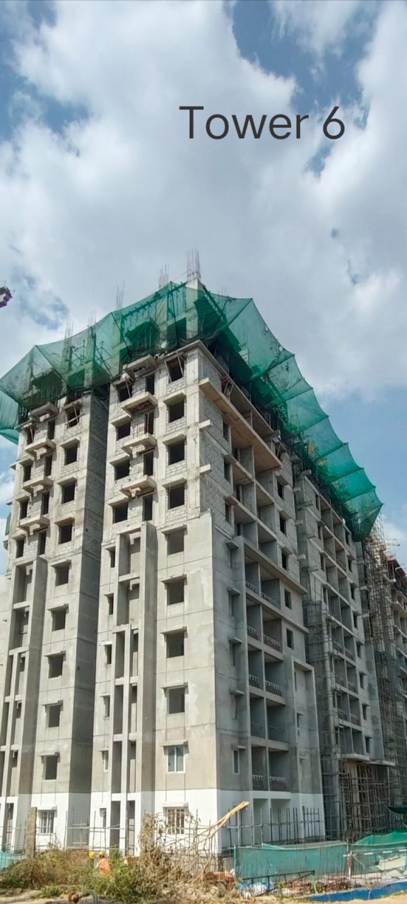 DSR The Address Tower 6 Latest Construction Status - High Rise Apartments Bangalore