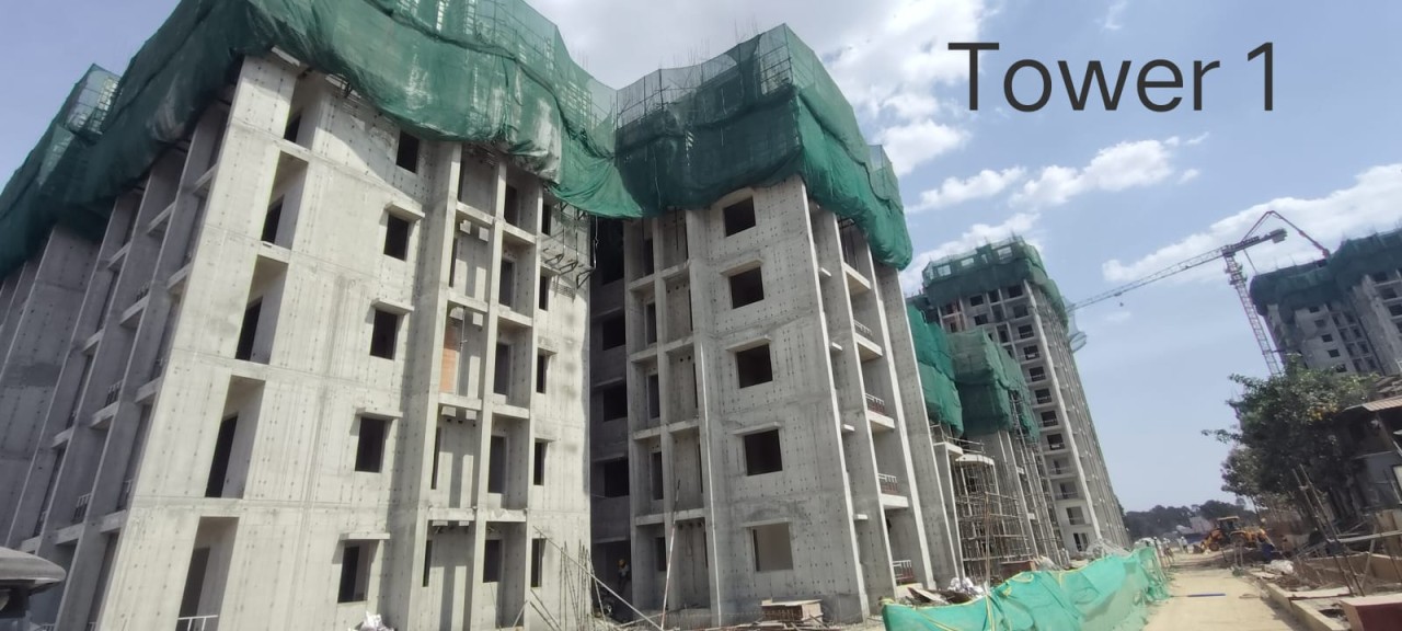 DSR The Address Tower 3 Structure Development - Bangalore Luxury Apartments