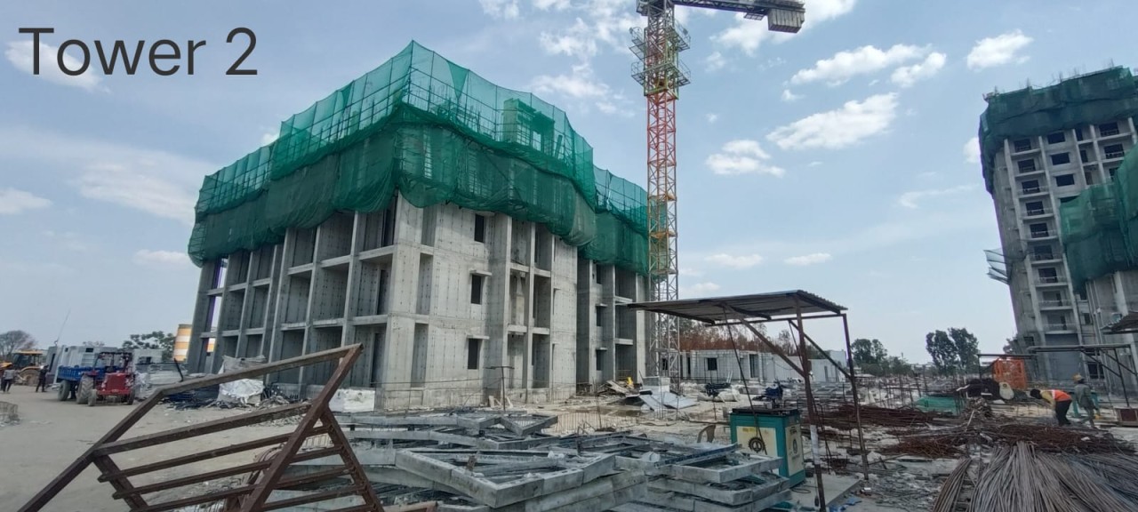 DSR The Address Tower 4 Construction Work Status - Premium Homes Bangalore