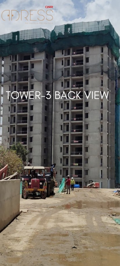 DSR The Address Tower 4 Construction Work Status - Premium Homes Bangalore